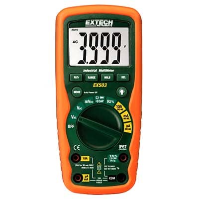 EXTECH EX503 10 Function Heavy Duty Industrial MultiMeter